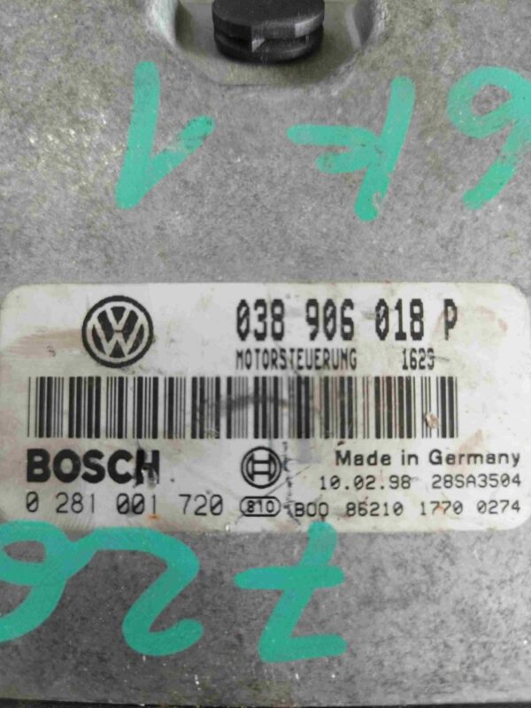 038906018P#0281001720 ELEKTRONIKA MOTORA PASAT19TDI#Vw#Audi#Golf#Seat#Skoda#