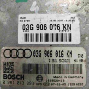03G906016KN#0281013293# ELEKTRONIKA MOTORA AUDI,Golf,Seat,SKODA,# A4–20TDI
#Ecu procesor Edc16u31 
#423