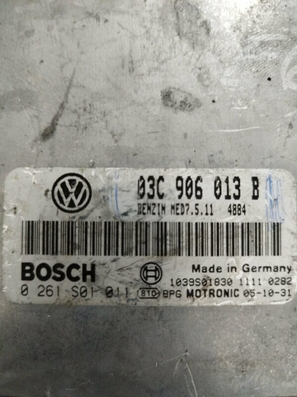 0261S01011#03C906013B#Elektronika motora#Ecu procesor#VW#Ecu Med7.5.11