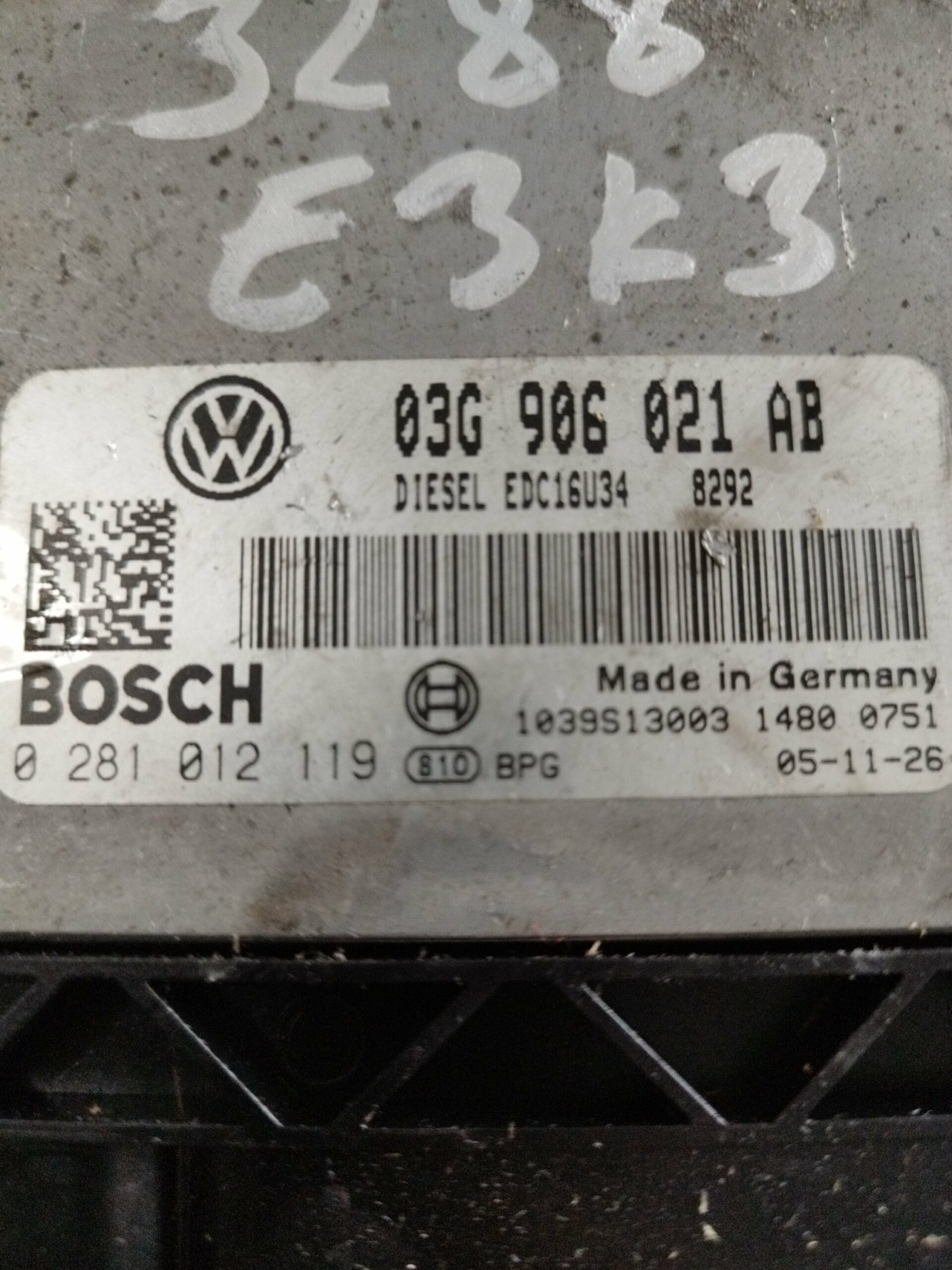 ELEKTRONIKA MOTORA ECU PROCESOR VW,AUDI 1.9-2.0TDI EDC16U34#0281012119#03G906021AB#