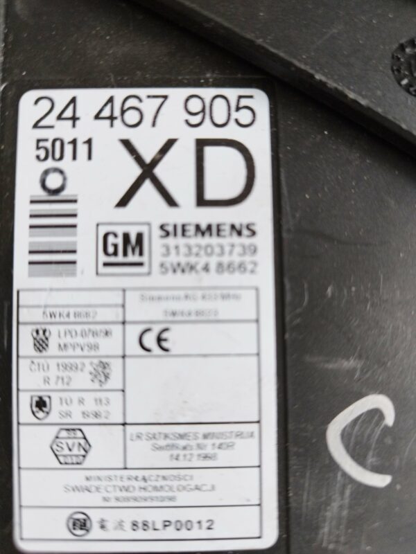 KOMFORT ELEKTRONIKA OPEL CORSA C#24467905#5WK48662#313203739