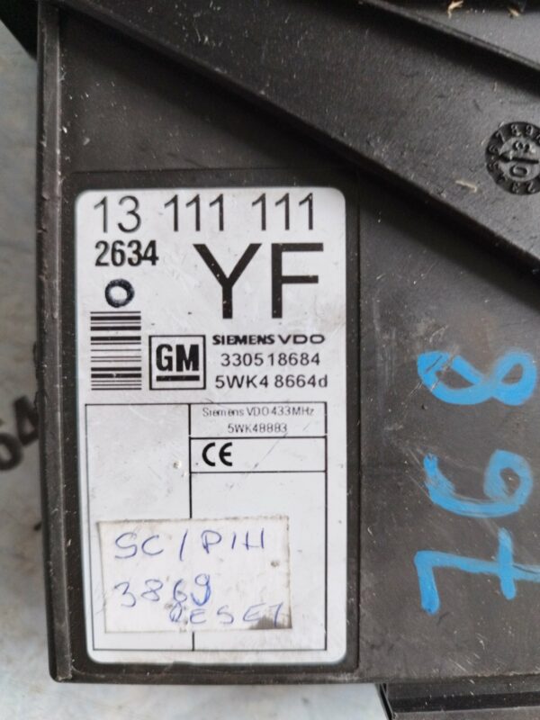 Komfort elektronika opel meriva# 13111111#2634#4942#2642#1642#YF#5WK48664D