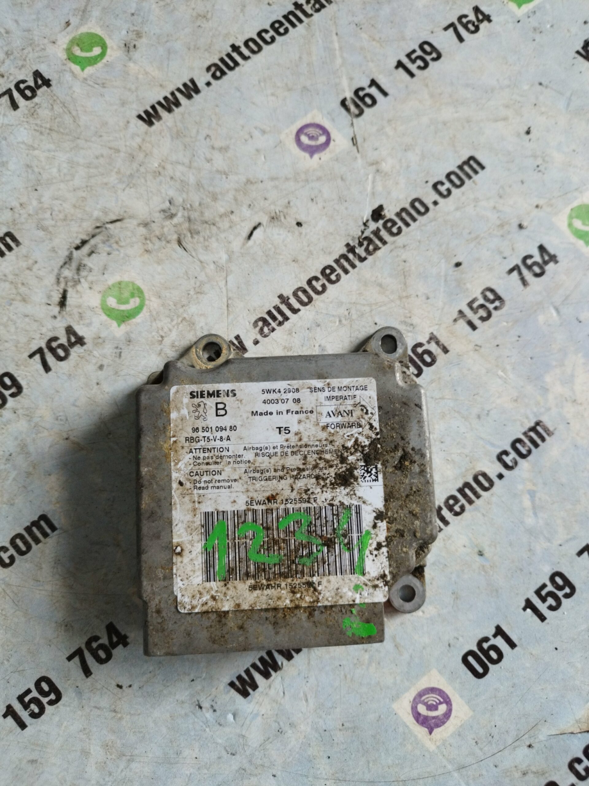 Elektronika airbaga Peugeot 307# 9650109480#5WK42908#40030708