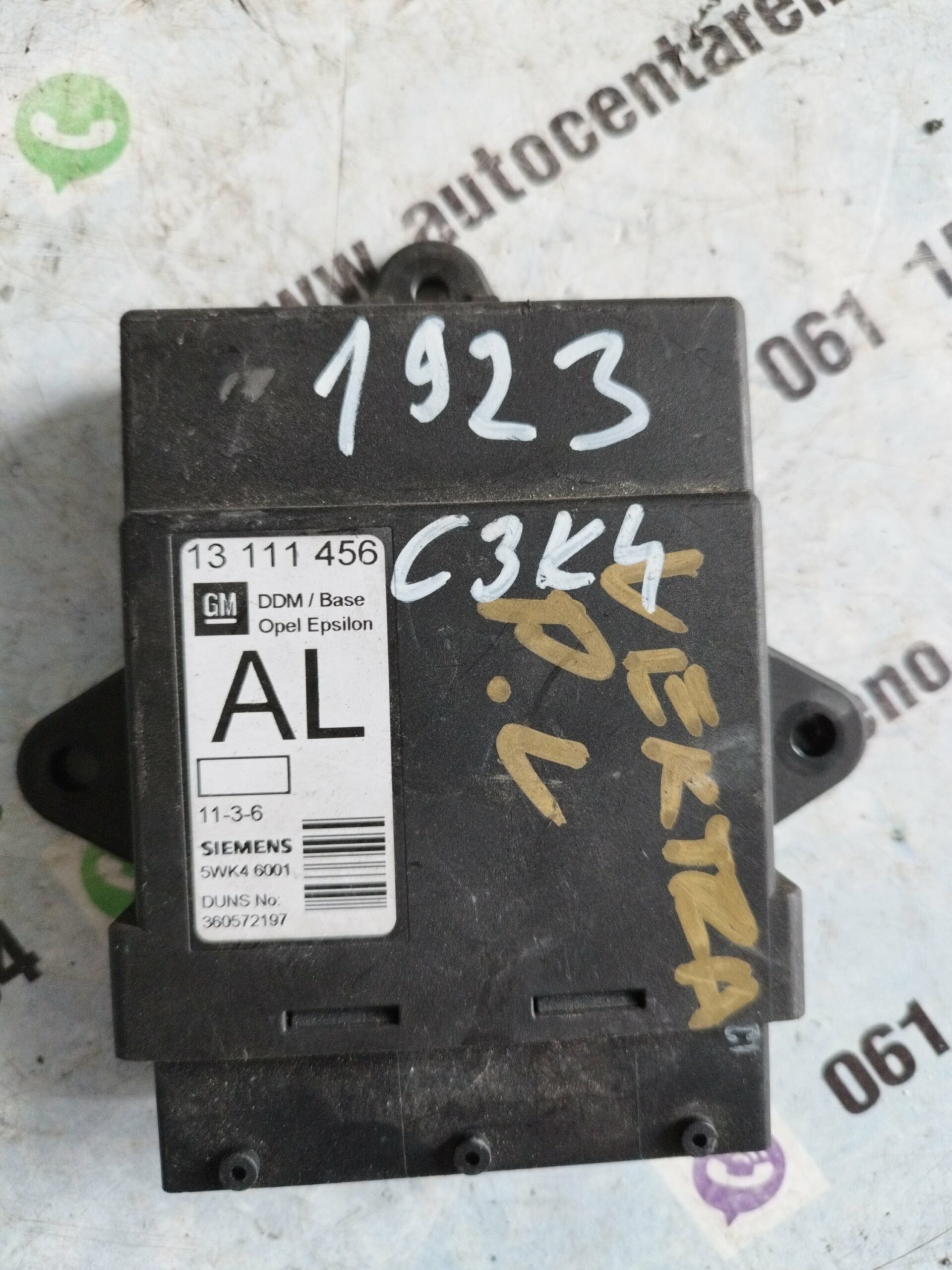 13111456#5WK46001#ELEKTRONIKA MODUL VRATA OPEL VECTRA C