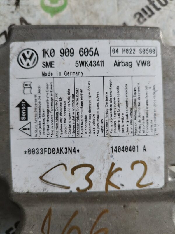 1K0909605A#ELEKTRONIKA AIRBAGA SKODA2 166