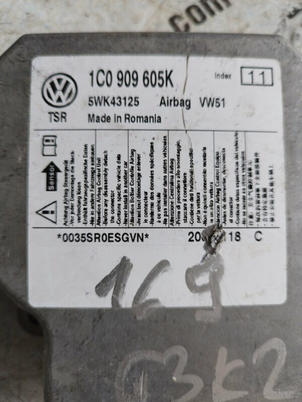 1C0909605K#5WK43125#Elektronika airbag SKODA romster