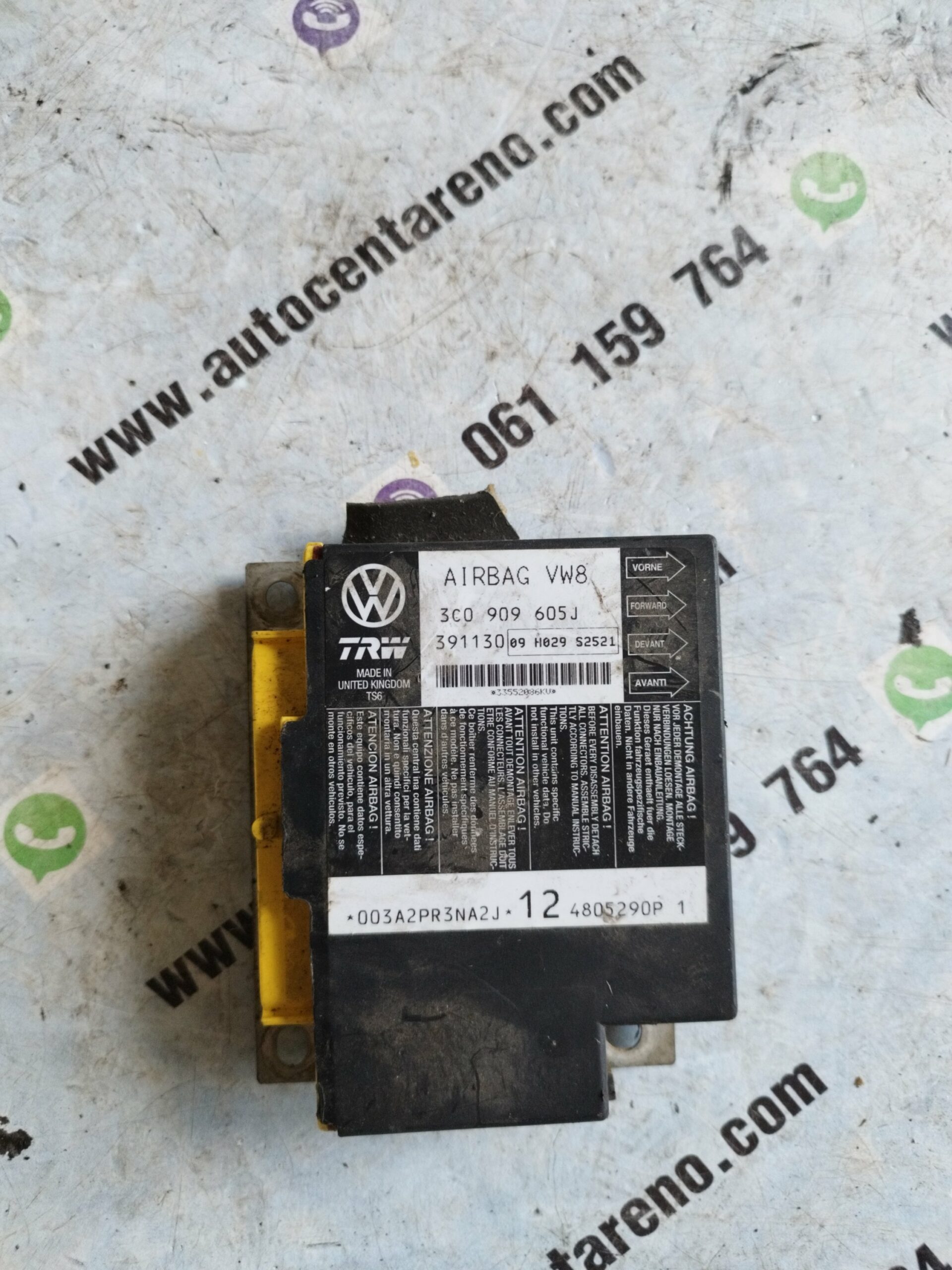 Elektronika Airbag VW#3C0909605J