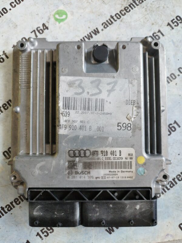 0281014376#4F0910401B#ELEKTRONIKA MOTORA ECU PROCESOR AUDI A6 4F 3.0TDI