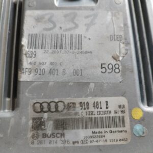 0281014376#4F0910401B#ELEKTRONIKA MOTORA ECU PROCESOR AUDI A6 4F 3.0TDI