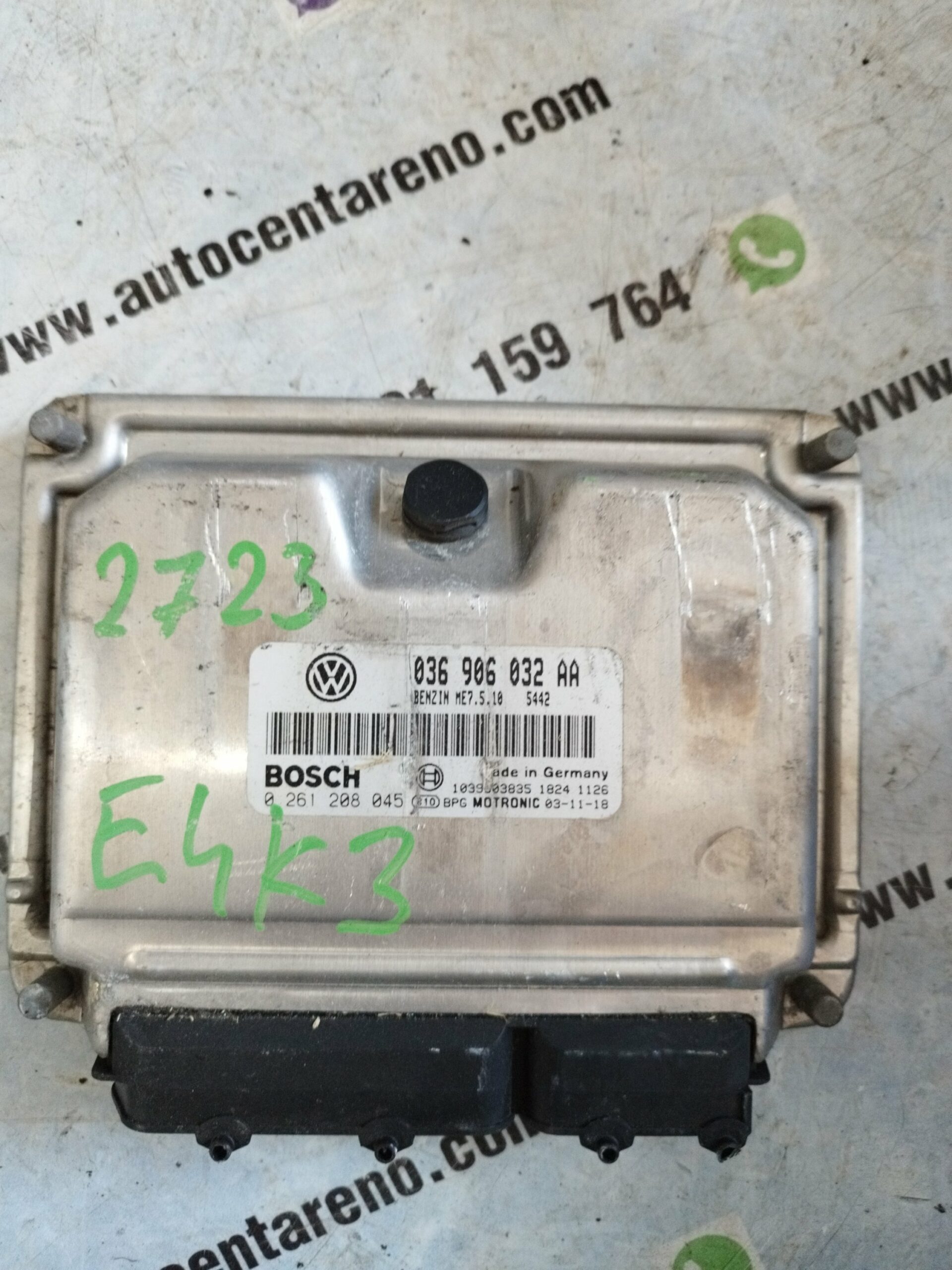 ELEKTRONIKA MOTORA ECU PROCESOR GOLF 5#036906032 AA#0261208045