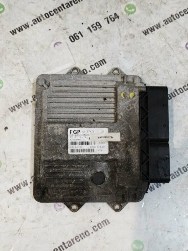 ECU PROCESOR KOMPJUTER OPEL AGILA 1.3JTD#55187471#MJD6J0.A1#HW01D#42+B5896D#71600.013.03#C146#PA1312H172S