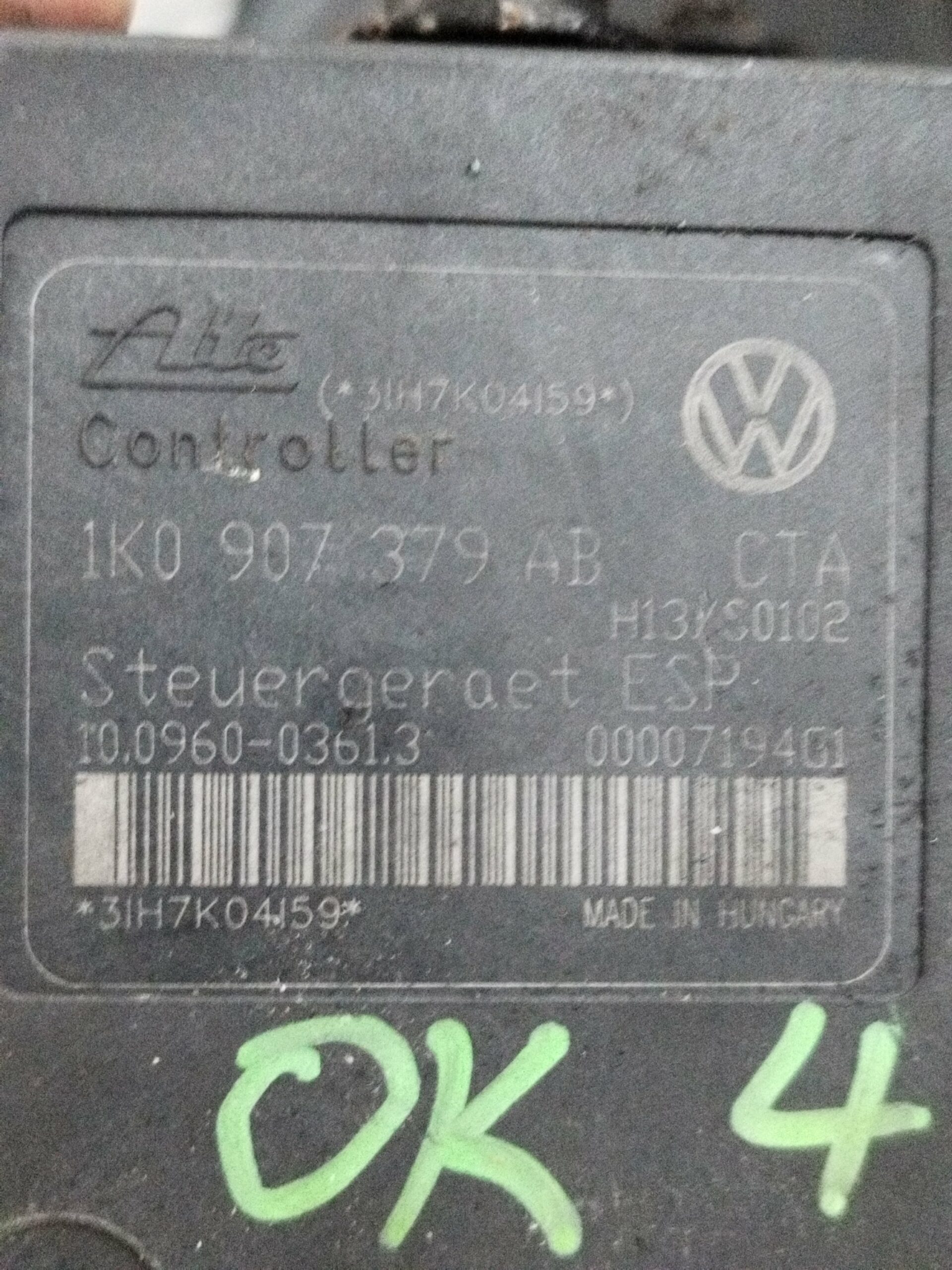 ABS ELEKTRONIKA SKODA OKTAVIJA A5 4X4#1K0907379AB#1K0614517AB