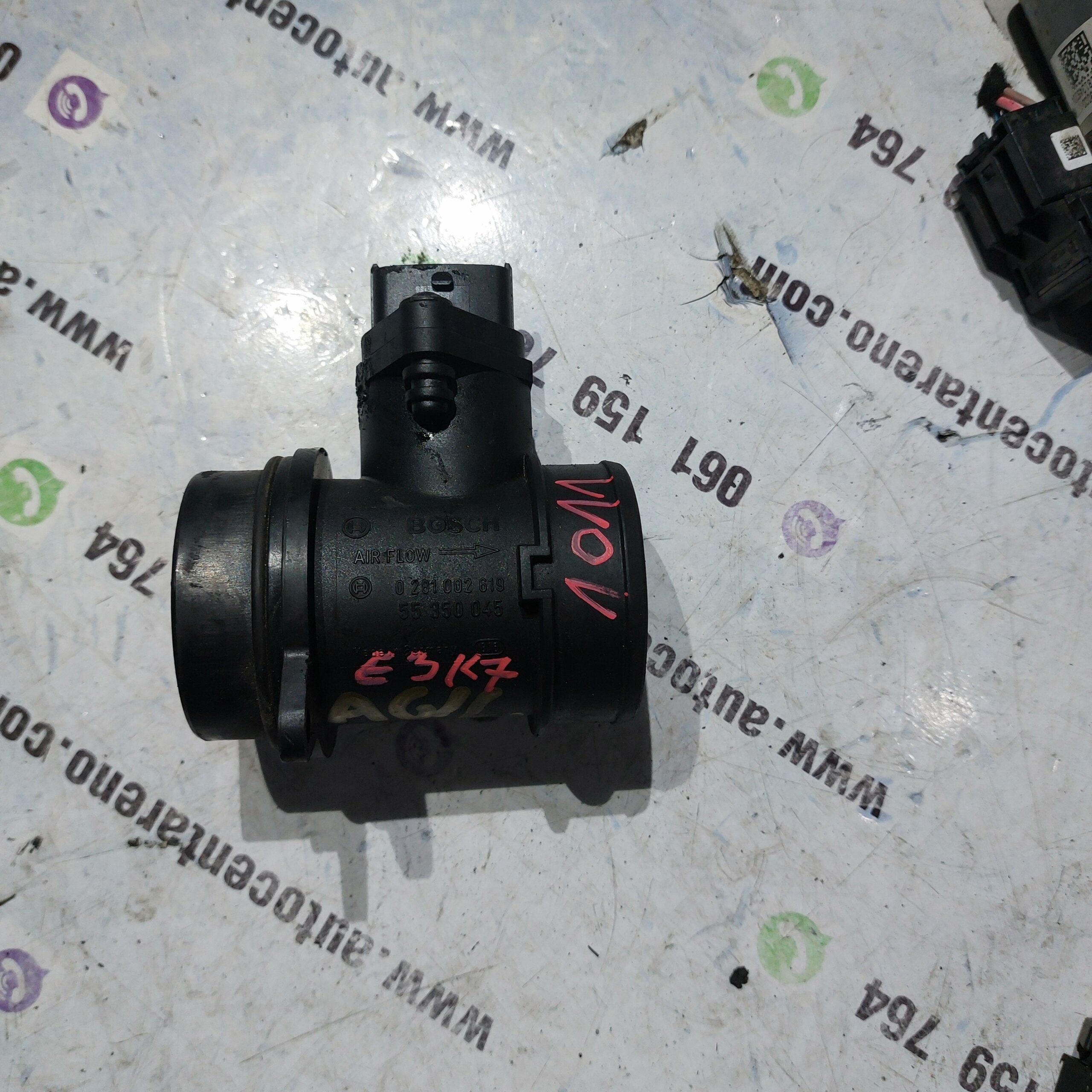 PROTOKOMJER ZRAKA OPEL FIAT 1.3 JTD#0281002619#55350045