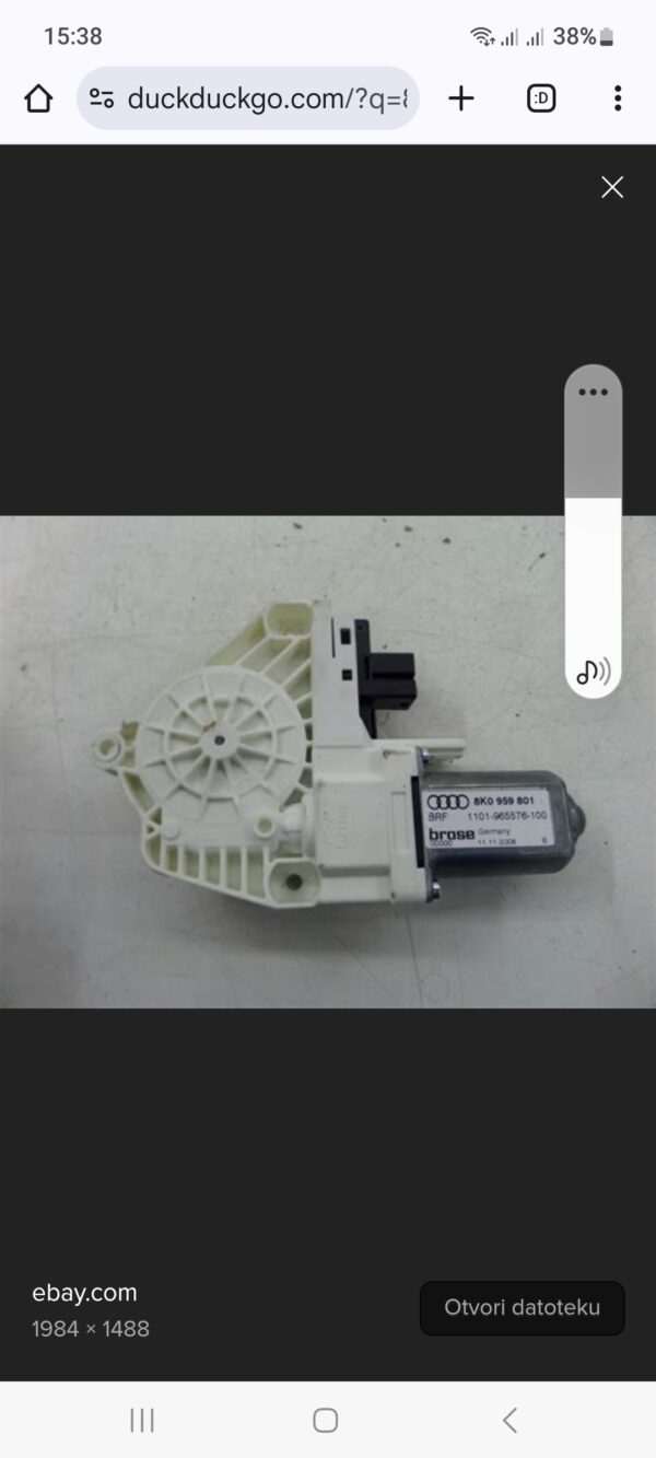 MOTOR PODIZACA STAKLA AUDI A4 B8 PREDNJI DESNI #89107581