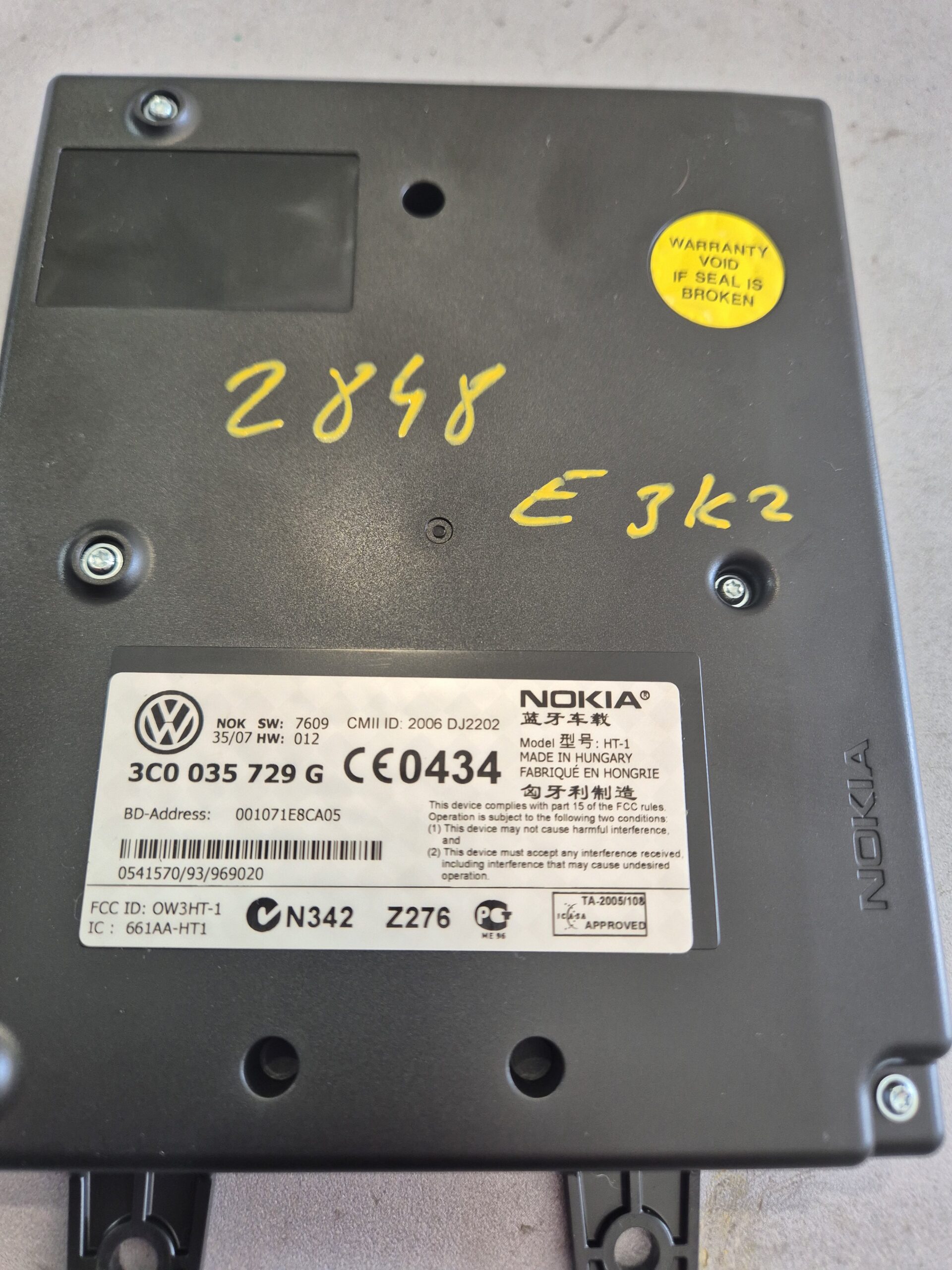 KOMFORT ELEKTRONIKA PASAT CC#3C0035729G