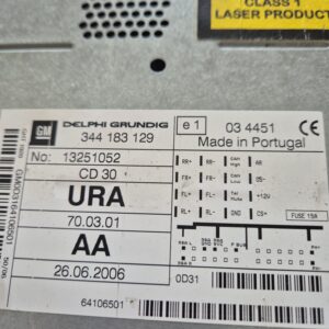 CD RADIO OPEL ZAFIRA B#13251052#344183129#