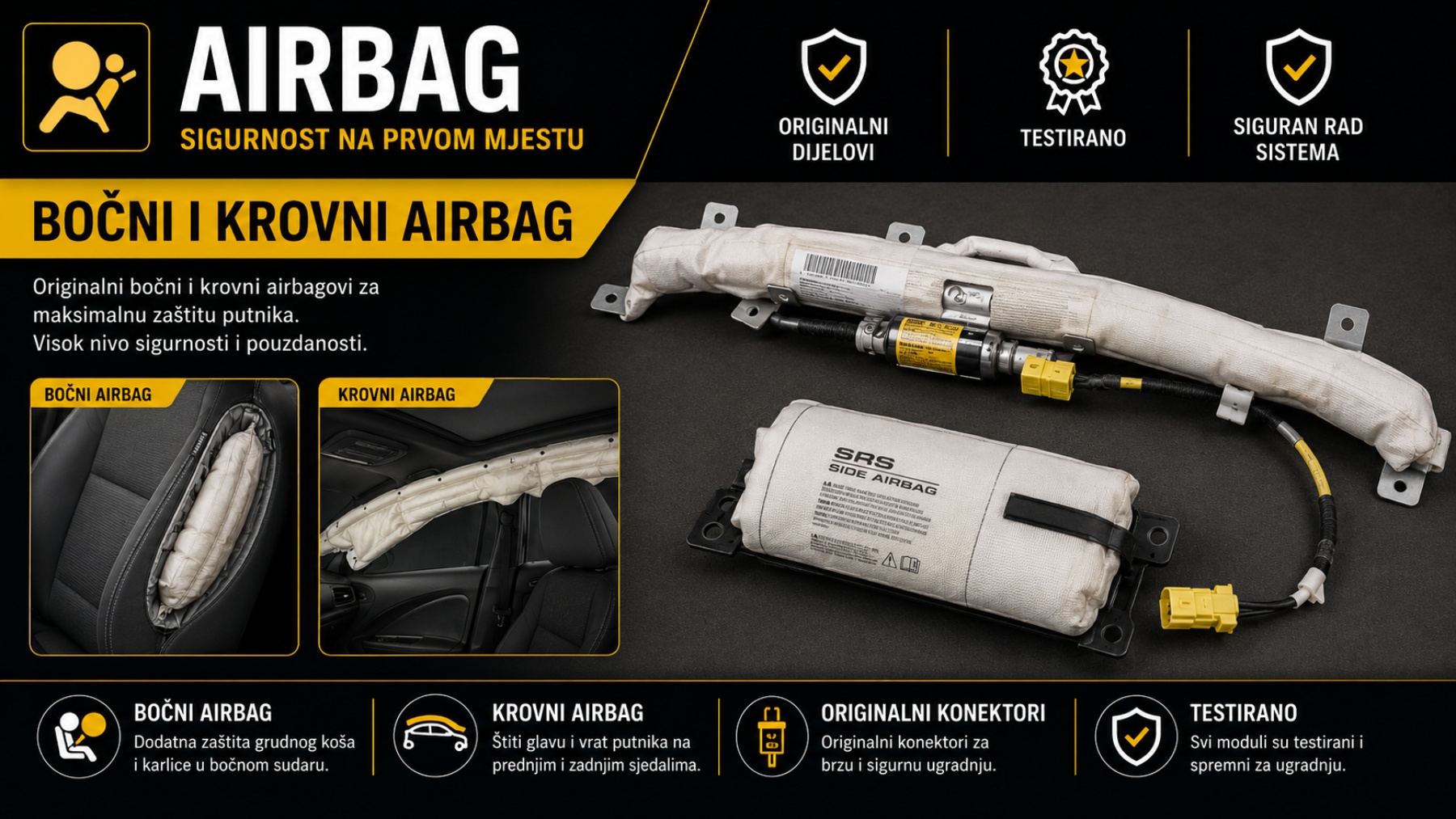 BOČNI I KROVNI AIRBAG