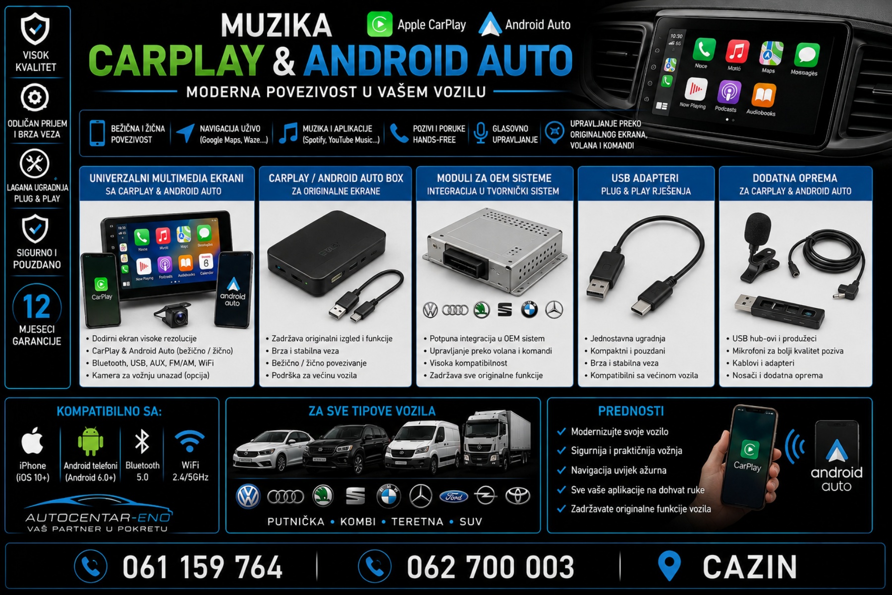 CARPLAY / ANDROID AUTO
