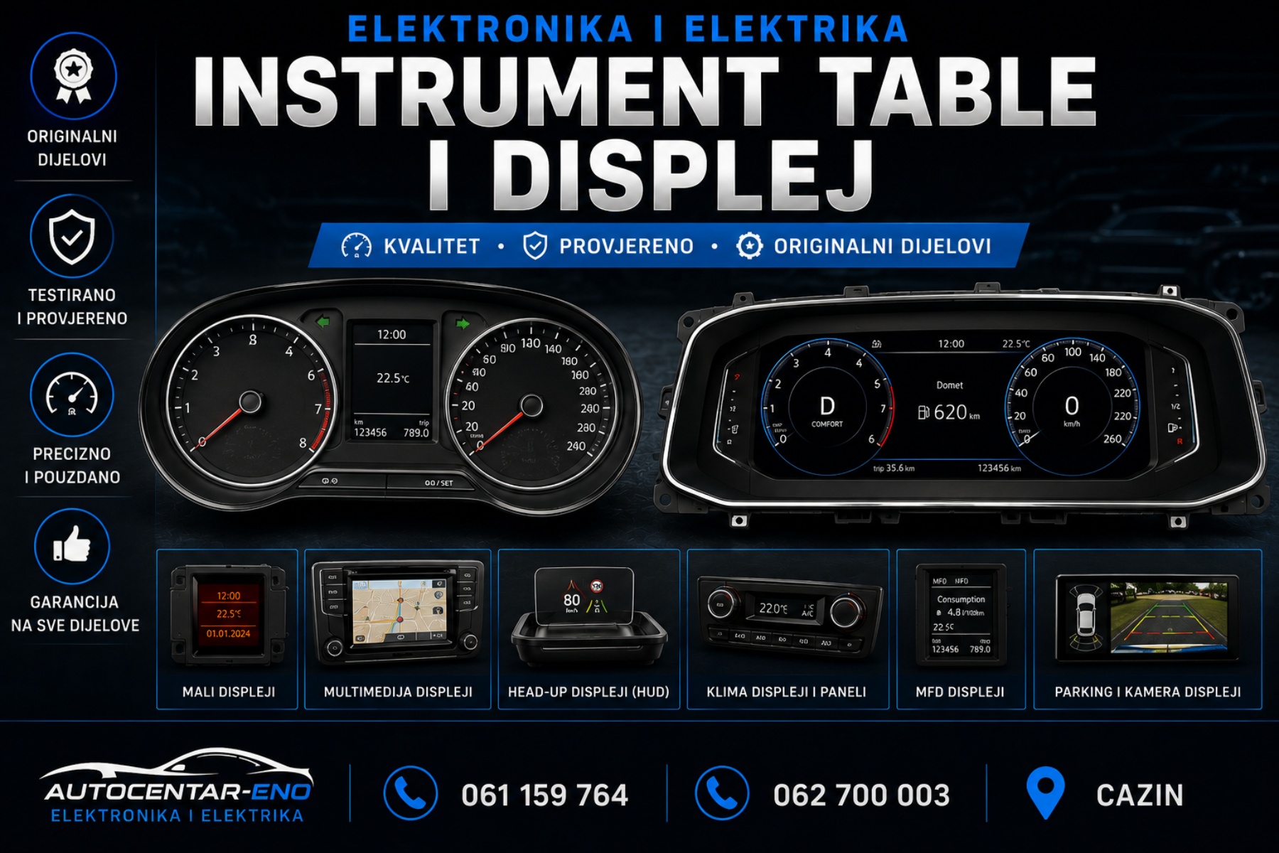 INSTRUMENT TABLE I DISPLEJ