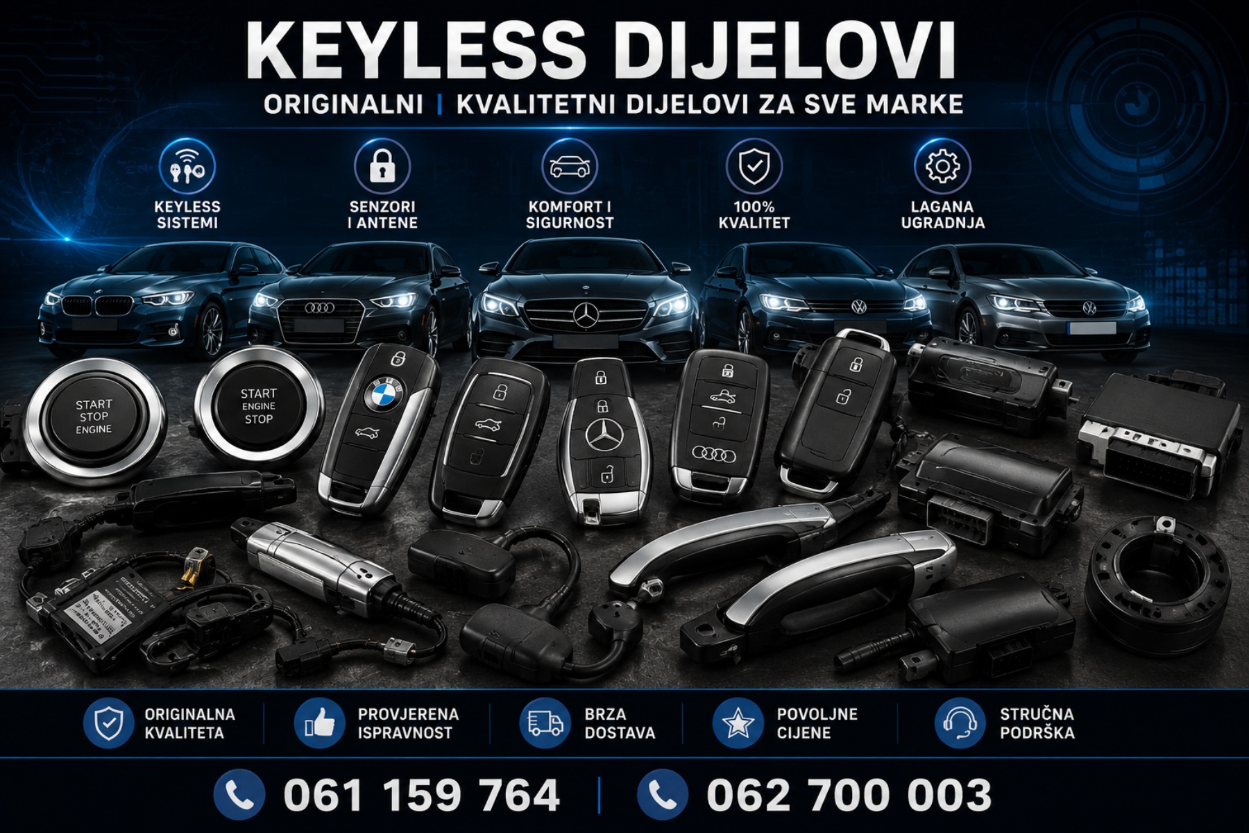 KEYLESS DIJELOVI