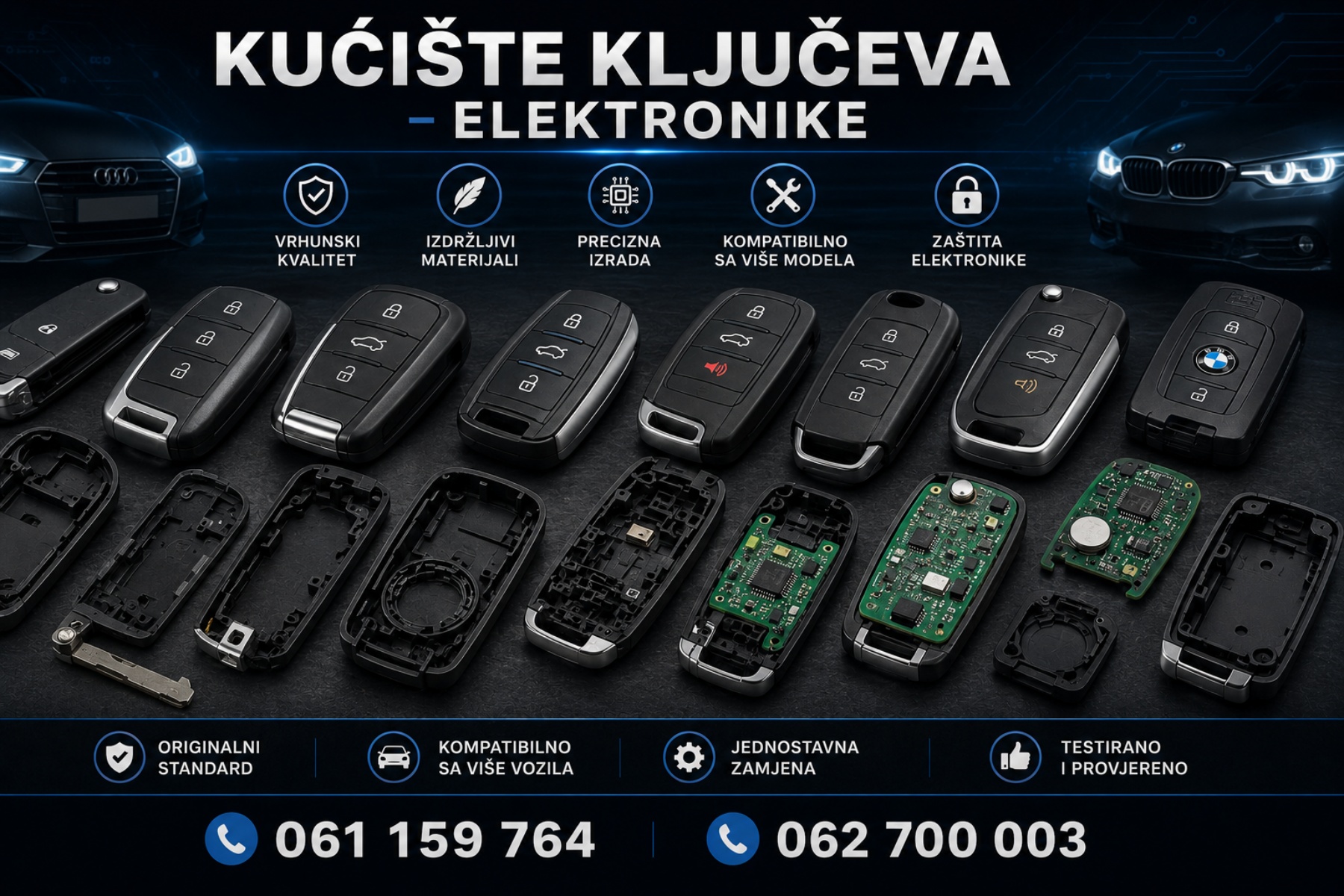 KUĆIŠTE KLJUČEVA - ELEKTRONIKE