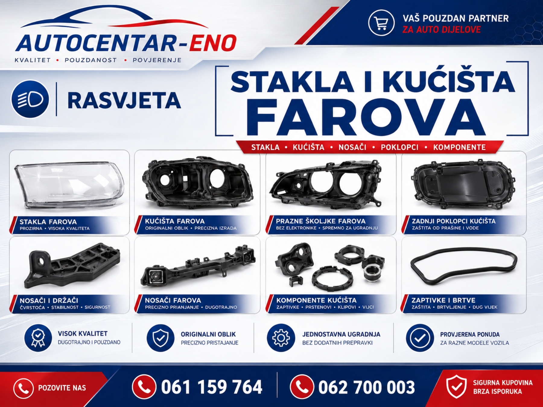 STAKLA I KUĆIŠTA FAROVA