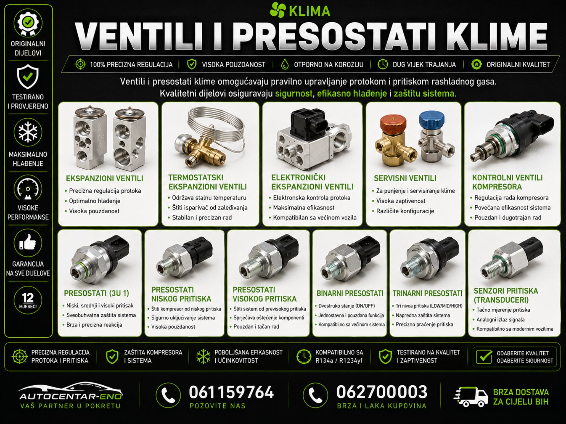 VENTILI I PRESOSTATI